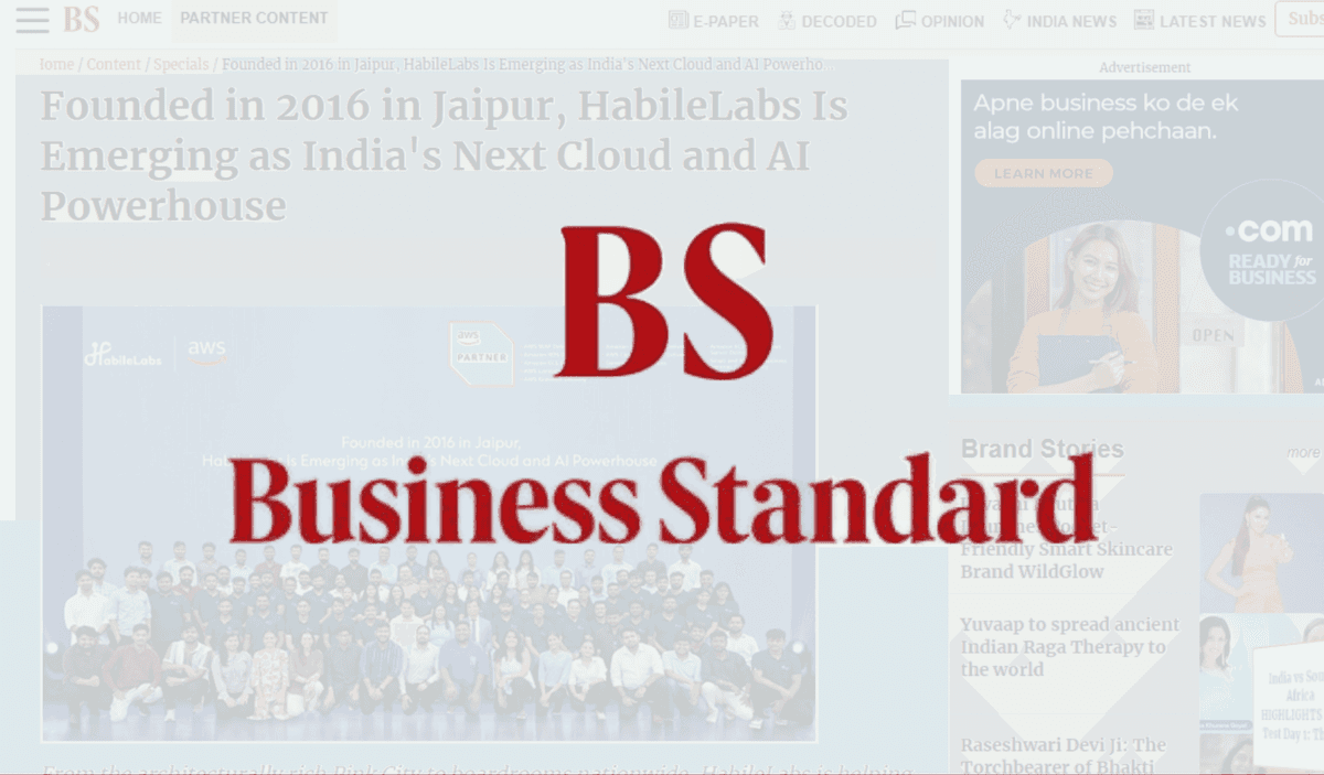 Business Standard Press Release - HabileLabs